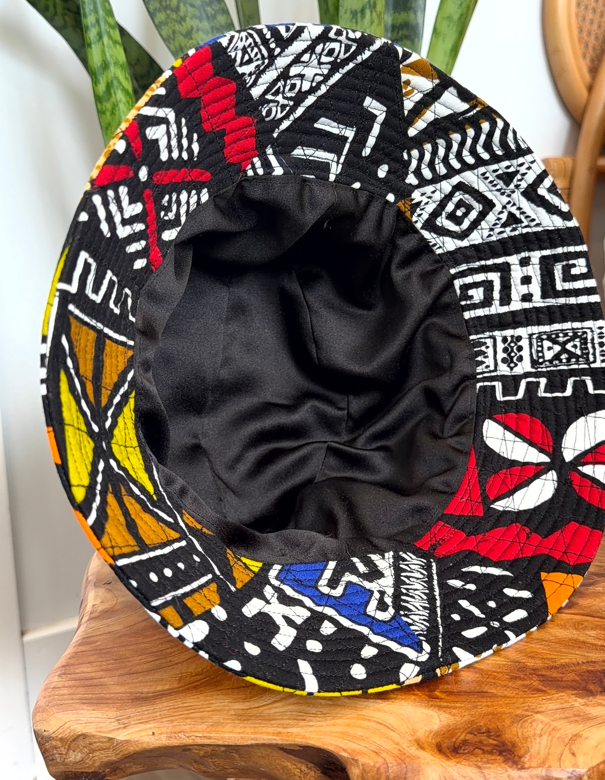 Multi-Dimensional Color Quilted African Bucket Fashion Hat 2