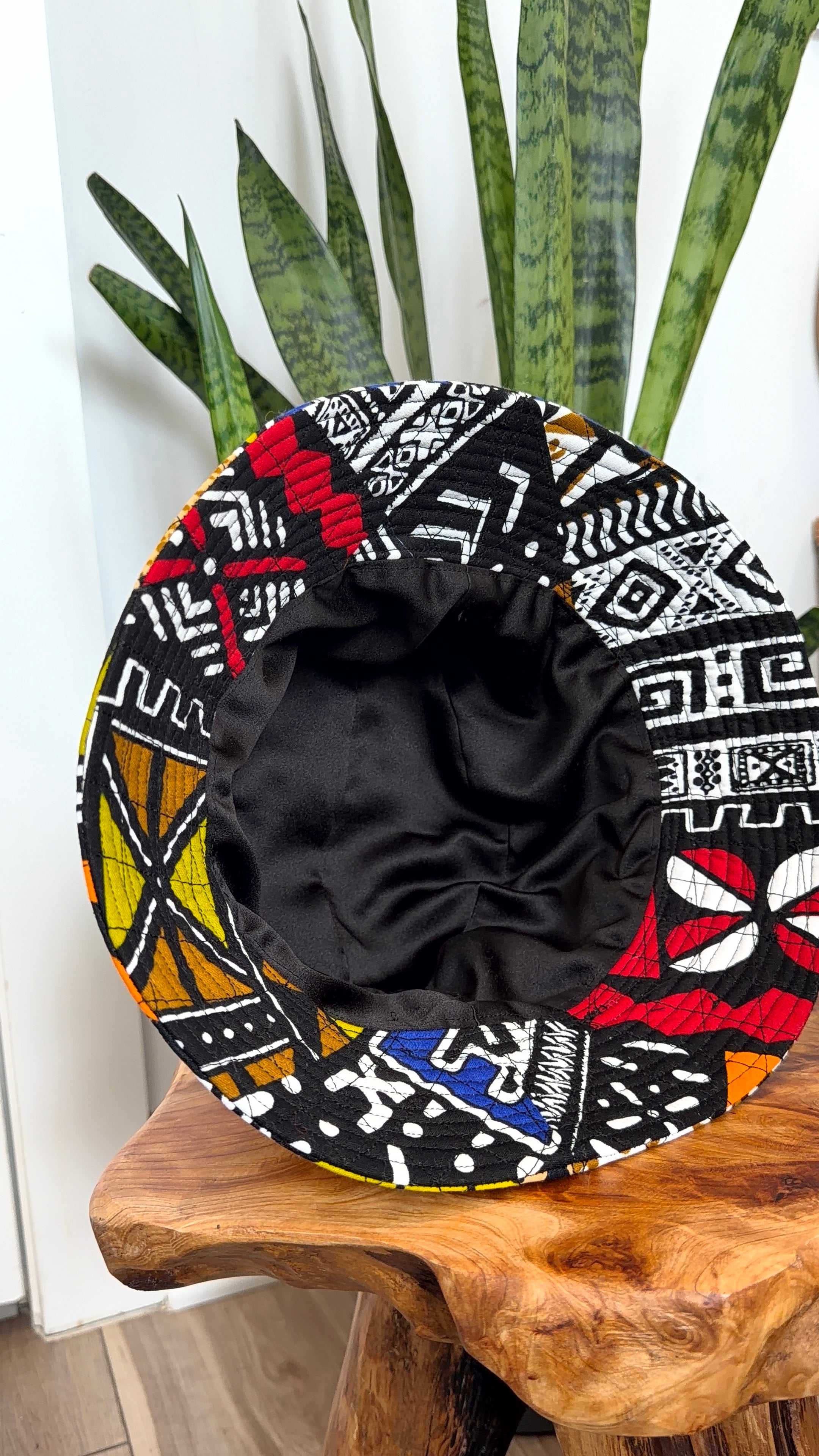 Multi-Dimensional Color Quilted African Bucket Fashion Hat 2