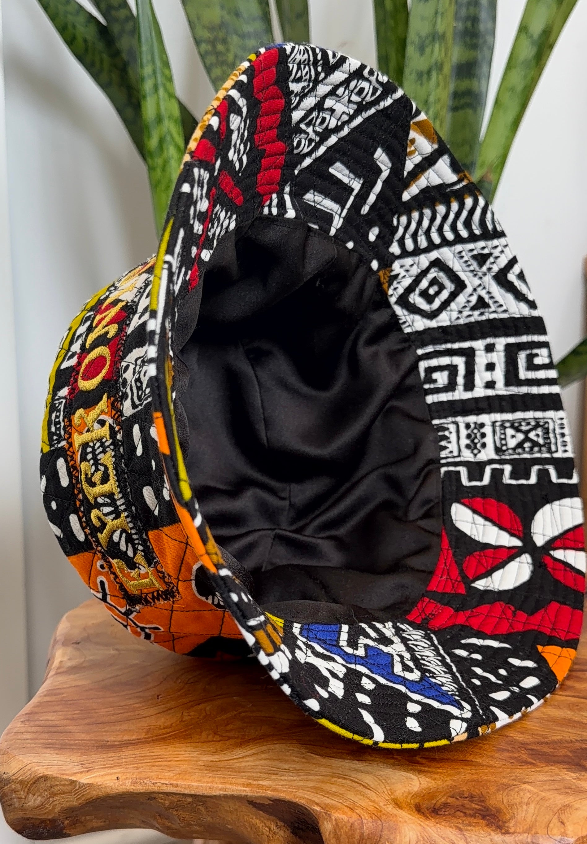 Multi-Dimensional Color Quilted African Bucket Fashion Hat 2