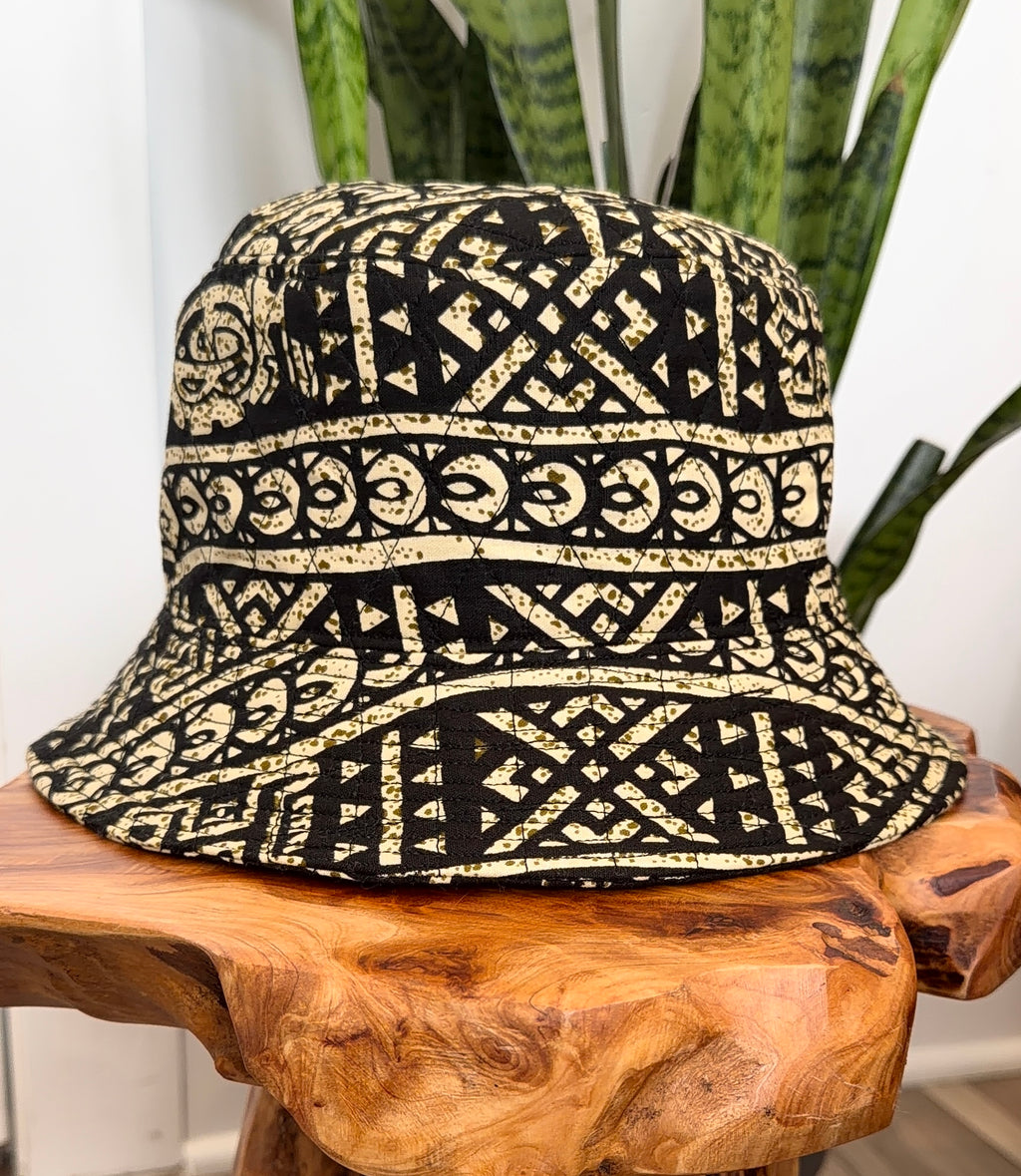 Radiant Quilted African Bucket Fashion Hat 2